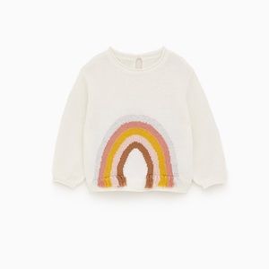 Zara rainbow sweater, size 3-4t